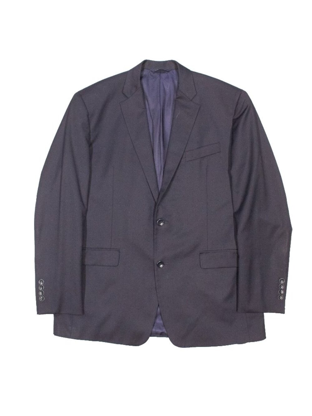 Brooks Brothers Blazer USA Made Estrato Italy Wool Sport Coat Navy Blue 44R